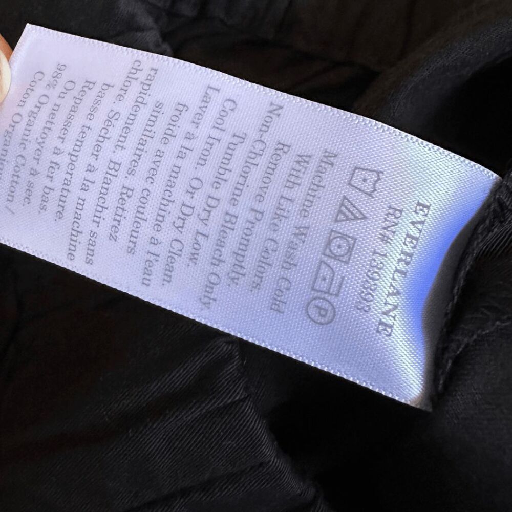 NWOT Everlane Women's Black The Easy Pull On Elastic Waist Pants Medium - Picture 6 of 9